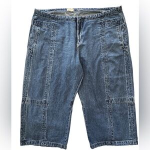 Pilcro Full Oversize Curve High-Rise Barrel Jeans Dark Wash Size Size 26W EUC